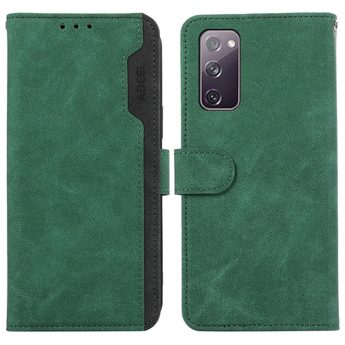 ABEEL For Samsung Galaxy S20 FE / S20 FE 5G / S20 FE 2022 / S20 Lite Case RFID Blocking Wallet Phone Cover - Green - 1