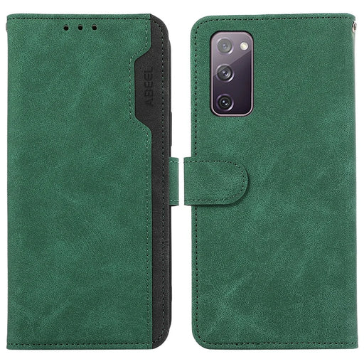 ABEEL For Samsung Galaxy S20 FE / S20 FE 5G / S20 FE 2022 / S20 Lite Case RFID Blocking Wallet Phone Cover - Green - 1