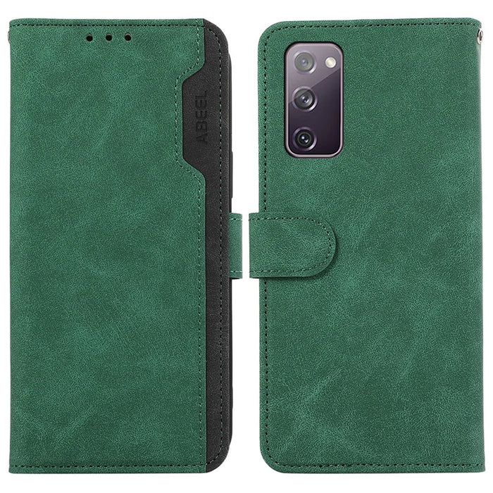 ABEEL For Samsung Galaxy S20 FE / S20 FE 5G / S20 FE 2022 / S20 Lite Case RFID Blocking Wallet Phone Cover - Green - 1