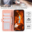ABEEL For 	Samsung Galaxy A05 4G Wallet Case PU Leather RFID Blocking Phone Guard Cover - Pink - 5