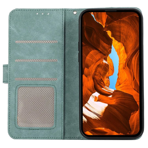 ABEEL For Samsung Galaxy S21 FE 5G RFID Blocking Stand PU Leather Phone Shell Protective Cover - Baby Blue - 2