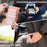 ABEEL For iPhone 15 Pro Max PU Leather Cover RFID Blocking Stand Phone Protective Case - Pink - 6