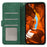 ABEEL For Samsung Galaxy A12 Drop Proof Cell Phone Case RFID Blocking Stand Cover - Green - 2