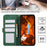 ABEEL For iPhone 14 Pro Max Cell Phone Cases RFID Blocking PU Leather Stand Cover - Green - 5