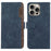 ABEEL For iPhone 14 Pro Leather Phone Case RFID Blocking Wallet Flip Phone Cover - Blue - 1