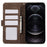ABEEL For iPhone 12 / 12 Pro Case Color Matching RFID Blocking Leather Phone Cover with Wallet - Brown - 2