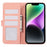 ABEEL For iPhone 14 Plus Wallet Case PU Leather RFID Blocking Flip Shockproof Phone Cover - Pink - 3