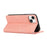 ABEEL For iPhone 14 Plus Wallet Case PU Leather RFID Blocking Flip Shockproof Phone Cover - Pink - 4