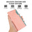 ABEEL For iPhone 14 Plus Wallet Case PU Leather RFID Blocking Flip Shockproof Phone Cover - Pink - 6