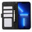 ABEEL For iPhone 13 Pro Wallet Case RFID Blocking Splicing Color Leather Phone Cover - Black - 2