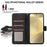 ABEEL For Samsung Galaxy S23+ Leather Case RFID Blocking Wallet Phone Cover Side Magnetic Clasp - Black - 4