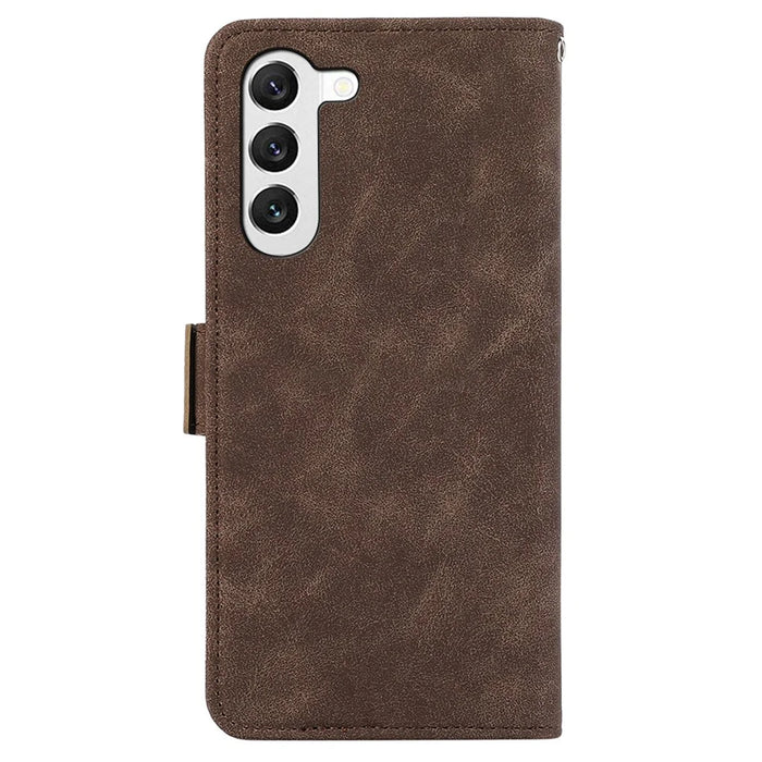 ABEEL For Samsung Galaxy S22+ 5G Shockproof Phone Cover Wallet Case PU Leather RFID Blocking Flip Shell - Brown - 7