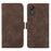 ABEEL For Samsung Galaxy Xcover7 Case Side Magnetic Closure Card Slots RFID Blocking Phone Cover - Brown - 1