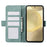 ABEEL For Samsung Galaxy S22 Ultra 5G Phone Case PU Leather Protective Cover RFID Blocking Stand - Baby Blue - 2