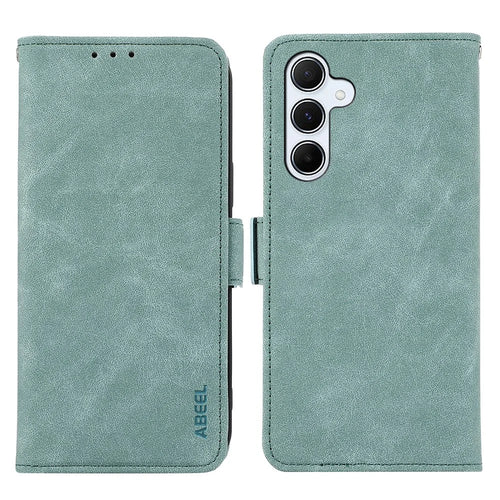 ABEEL Phone Cover for Samsung Galaxy S25 / S24 Wallet PU Leather RFID Blocking Flip Phone Stand Shell - Baby Blue - 1