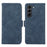 ABEEL Phone Cover for Samsung Galaxy S21 FE 5G Side Magnetic Clasp RFID Blocking Anti-scratch Leather Case - Blue - 1