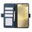 ABEEL Phone Cover for Samsung Galaxy S21 FE 5G Side Magnetic Clasp RFID Blocking Anti-scratch Leather Case - Blue - 2