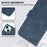 ABEEL Phone Cover for Samsung Galaxy S21 FE 5G Side Magnetic Clasp RFID Blocking Anti-scratch Leather Case - Blue - 5