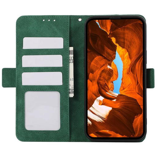 ABEEL For Samsung Galaxy S25+ / S24+ Phone Case Side Magnetic Clasp RFID Blocking Wallet Leather Cover - Green - 2