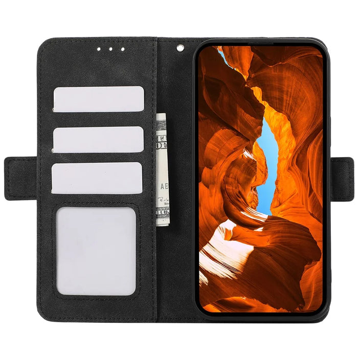 ABEEL For Samsung Galaxy A54 5G Case RFID Blocking Side Magnetic Clasp Phone Cover - Black - 2