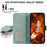 ABEEL For Samsung Galaxy A32 4G (EU Version) Case RFID Blocking Wallet Leather Stand Phone Cover - Baby Blue - 4