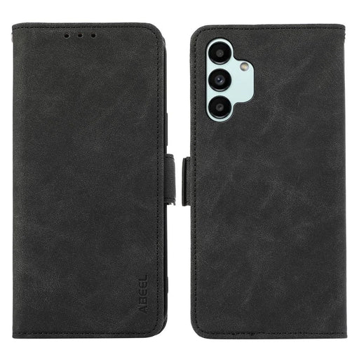 ABEEL For Samsung Galaxy A13 5G / A04s 4G (164.7mm) Case RFID Blocking Leather Phone Cover - Black - 1