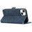 ABEEL For iPhone 14 Case Leather Drop Protection Phone with Side Magnetic Closure - Blue - 3