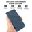 ABEEL For iPhone 14 Case Leather Drop Protection Phone with Side Magnetic Closure - Blue - 7