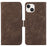 ABEEL For iPhone 13 6.1 inch RFID Blocking Stand PU Leather Protective Shell Phone Protective Cover - Brown - 1