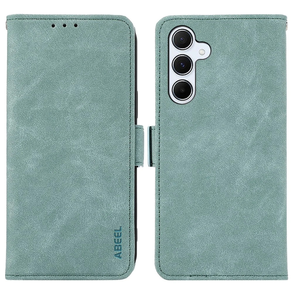 ABEEL For Samsung Galaxy A05s 4G Side Magnetic Clasp Leather Case RFID Blocking Phone Cover - Baby Blue - 1