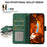 ABEEL For Samsung Galaxy A12 Cell Phone Case PU Leather RFID Blocking Flip Stand Wallet Cover - Green - 4