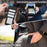ABEEL For iPhone 15 Pro Max Case RFID Blocking Leather Phone Cover Side Magnetic Clasp - Black - 6