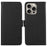 ABEEL For iPhone 12 Pro Max Case Litchi Texture RFID Blocking Phone Leather Wallet Cover - Black - 1