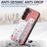 D10 For Samsung Galaxy S23 Kickstand Case Pattern Printed Retro Leather+TPU Phone Cover with Wallet - Pink - 4