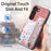 D10 For Samsung Galaxy S23 Kickstand Case Pattern Printed Retro Leather+TPU Phone Cover with Wallet - Pink - 7