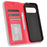 For Google Pixel 9 Pro / Pixel 9 Case Retro PU Leather Wallet Phone Cover Magnetic Auto-Absorbed - Red - 5