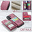 For Samsung Galaxy A15 4G / 5G Phone Case CASEME C22 Leather Back Cover with RFID Blocking Card Slots - Red - 5