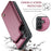 For Samsung Galaxy A15 4G / 5G Phone Case CASEME C22 Leather Back Cover with RFID Blocking Card Slots - Red - 6