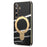 For Samsung Galaxy S24+ Kickstand Magnetic Case TPU Phone Cover - Black - 1