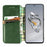 For OnePlus 12 5G PU Leather Case Rhombus Imprint Wallet Stand Phone Cover - Green - 2