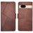 IDEWEI For Google Pixel 8a Case Card Slots Wallet Calf Texture PU Leather Phone Cover - Brown - 1