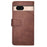 IDEWEI For Google Pixel 8a Case Card Slots Wallet Calf Texture PU Leather Phone Cover - Brown - 5