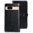IDEWEI For Google Pixel 8a Case PU Leather Anti Drop Crocodile Texture Flip Wallet Phone Cover - Black - 1