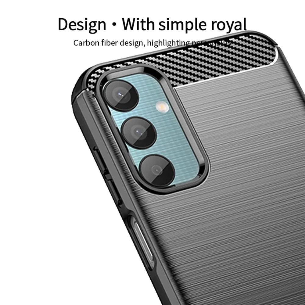 MOFI JK TPU Series-1 For Samsung Galaxy M15 5G / F15 5G Case Brushed Soft TPU Phone Cover - Black - 5