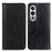For OnePlus Nord CE4 5G Magnetic Case Litchi Texture Split Leather Phone Cover - Black - 1