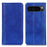 For Google Pixel 10 Pro XL / 9 Pro XL Case Anti-Scratch Litchi Texture Split Leather Wallet Stand Phone Cover - Blue - 1