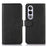 For OnePlus Nord CE4 5G Case PU Leather Cowhide Texture Card Slots Wallet Phone Cover - Black - 1