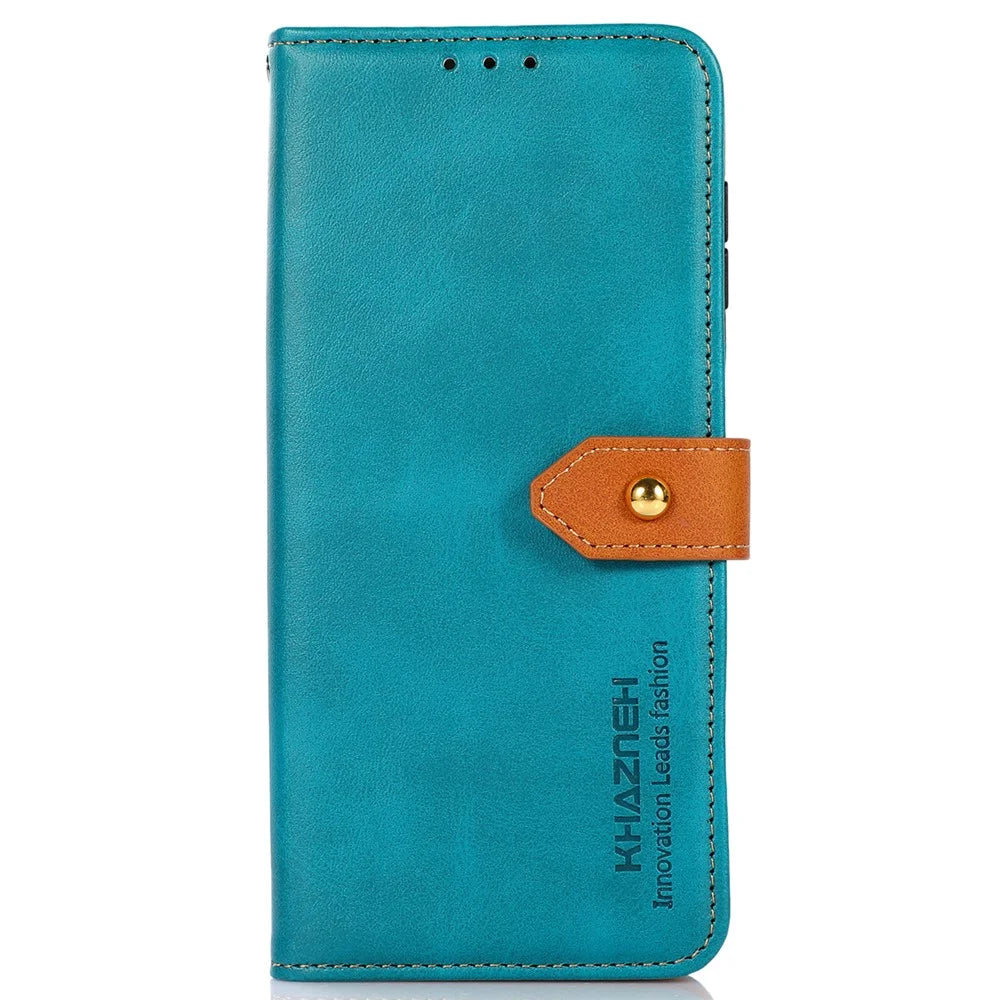 KHAZNEH For Google Pixel 10 Pro XL / 9 Pro XL Case Magnetic Flip PU Leather Stand Phone Cover - Blue - 6