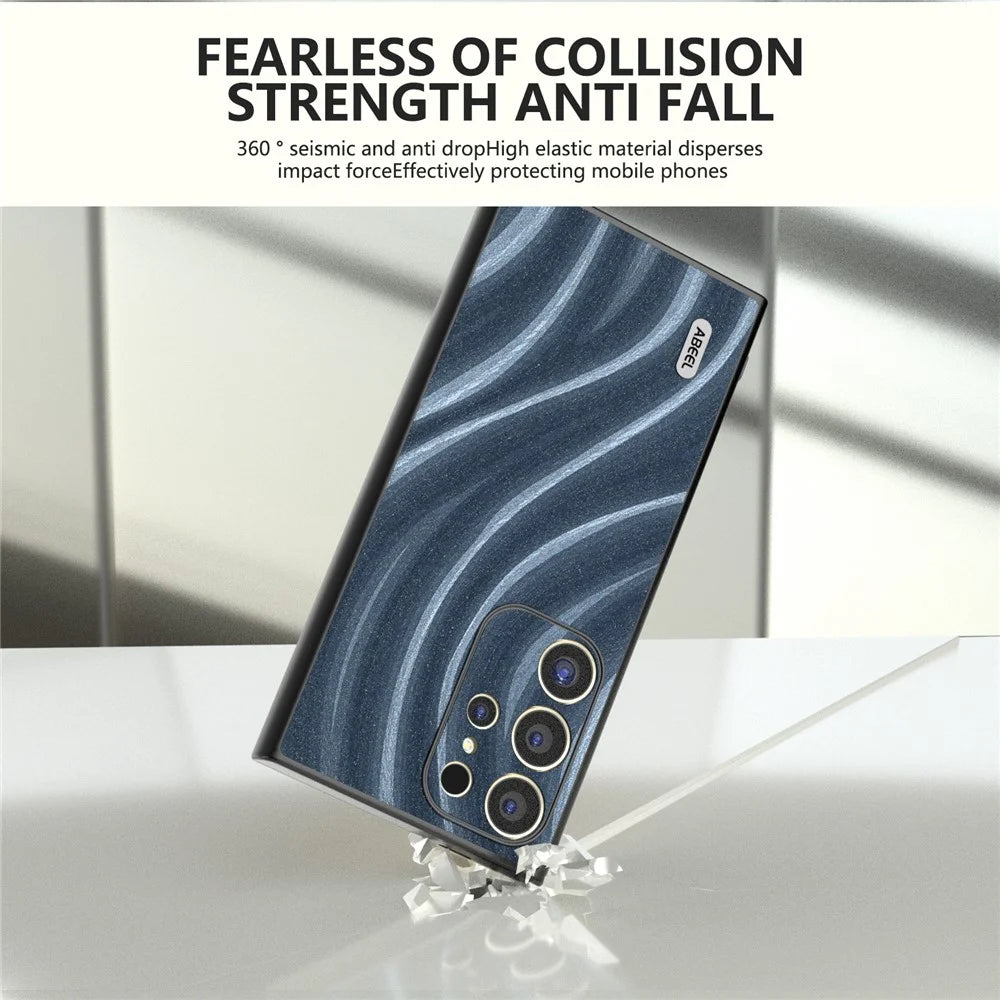 ABEEL For Samsung Galaxy S24 Ultra Case Milky Way Series PU Leather + PC + TPU Phone Back Shell - Blue - 2