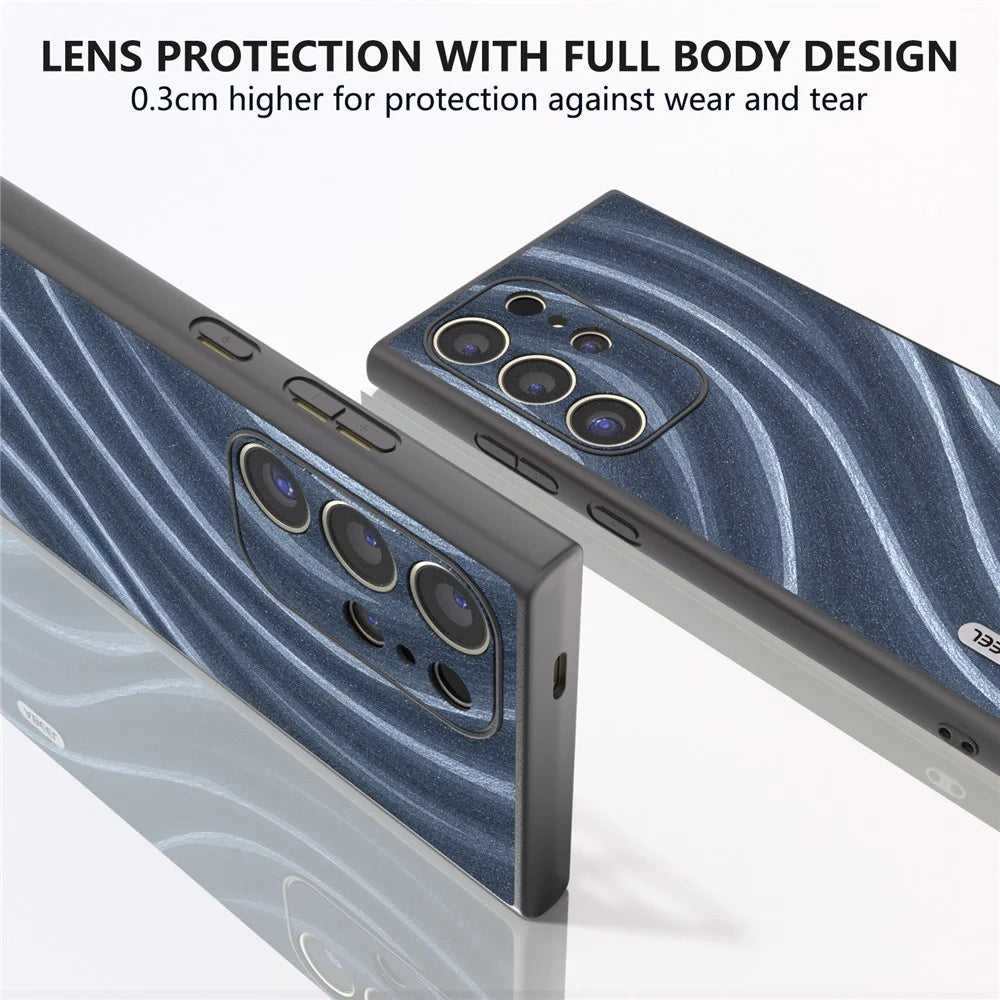 ABEEL For Samsung Galaxy S24 Ultra Case Milky Way Series PU Leather + PC + TPU Phone Back Shell - Blue - 3